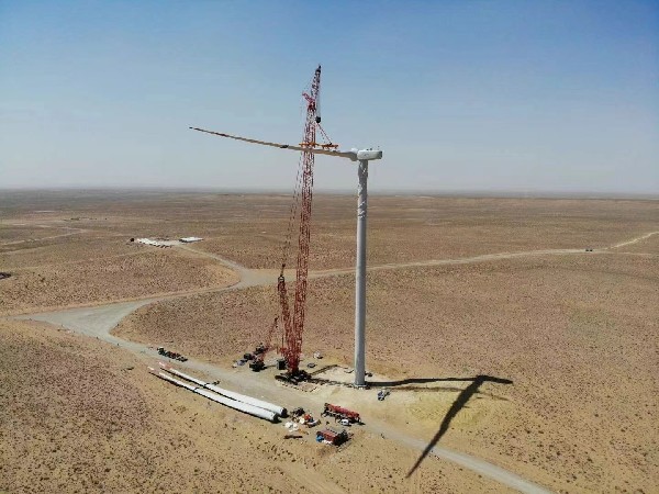 Uzbekistan Bukhara 1GW Wind Power Project - Bash Wind Farm Turbine Installation